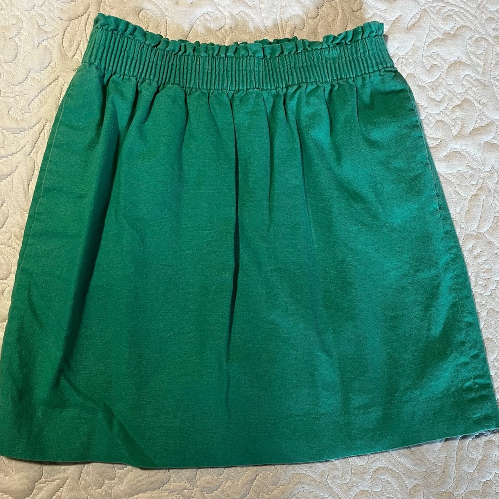J. Crew Linen Miniskirt